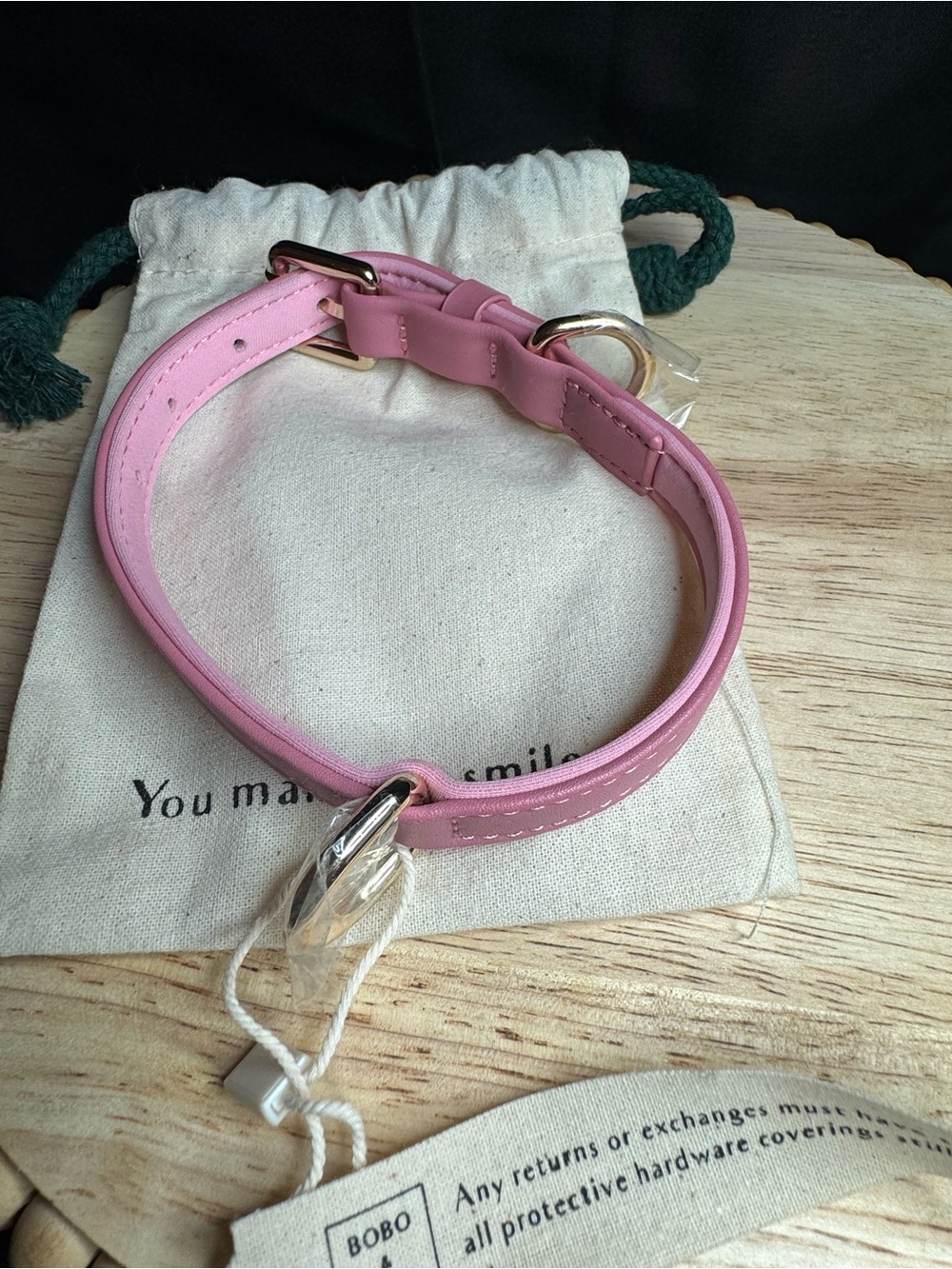 BObo & Nana dog collars PINK